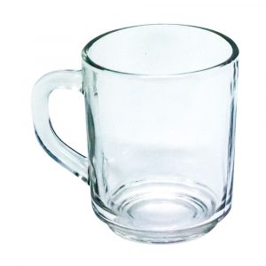 caneca de vidro transparente mg 1005