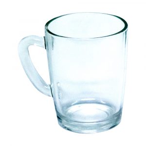 caneca de vidro transparente flint MG1009